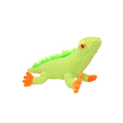 MIGHTY- Microfiber Lizard-Squeakers- Made with Stuffing. Strong & Tough. Interactive Play Dog Toy. Machine Washable & Floats