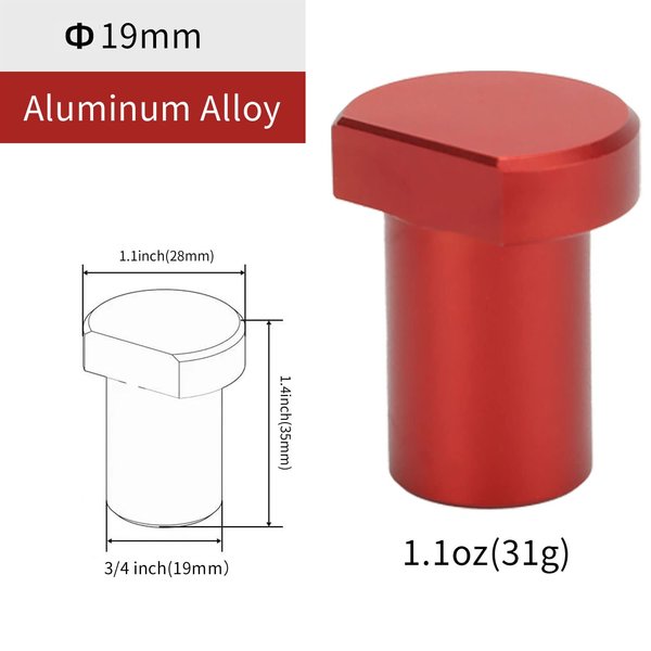 AKCIAON 8 Pack Aluminum Alloy Bench Dogs Woodworking Clamp for 3/4 Inch (19mm) Dog Hole