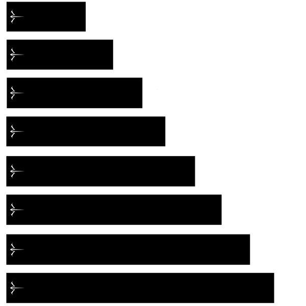 White Water Archery Matte Black Icon Logo Arrow Wraps 15 pk Choose Length Width (4, 1)