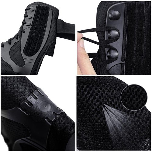 Kuangmi Ankle Brace Stabilizers Adjustable Ankle Support for Sports Protect, Sprained Ankle, Ligament Damage, Injury Recovery 1 Piece (L)