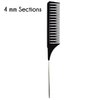 Highlighting Combs - Set of 4 Black Highlight Combs - Foiling Combs for Highlighting - Pin Tail Comb for Precise Sectioning - Weaving Combs for Highlighting - Salon Combs Pack