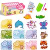 VOOADA Valentines Day Cards for Kids,Perfect 28 Pack Animal Buddies Painting Arts Crafts Kits for Kids School Classroom Birthday Party, Diamond Art Stickers Party Favors Packs for Boys Girls Gift