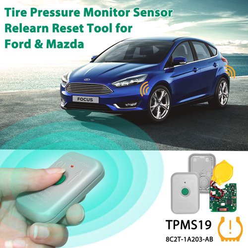 Arozk TPMS Reset Tool Sensor Relearn Reset Tool for Ford and Mazda Tire Pressure Monitor System Sensor Programming Training Activation Tool TPMS Trigger Tool Motorcraft TPMS19 Transmitter