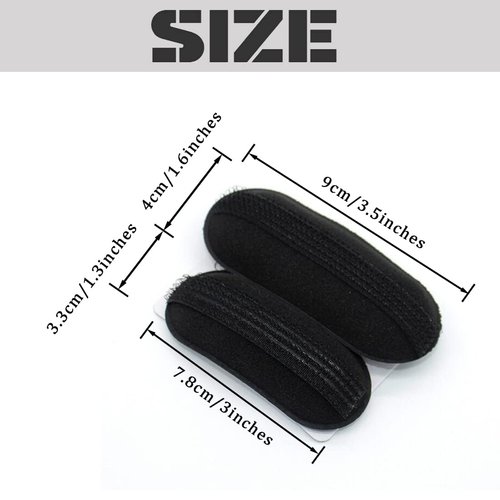 10PCS Sponge Bump It Up Volume Hair Clip Magic Hair Base Styling Insert Tool Hair Cushion Padding Bun Maker Hair Accessories for Women Girls