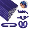 10 Pieces Flexible (purple) curling iron soft foam curling iron soft foam no heat curling iron suitable for natural hair ，short medium and long straight hair (0.7 x 9.4)