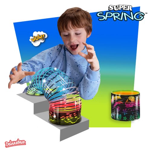 Super Spring - Ocean from Deluxebase. 2.5 Inch Sealife Rainbow Spring Toy. Sealife Slinky Toy and Rainbow Fidget Toy. Great Educational Toys, Gifts for Kids and Kids Party Favors.