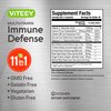 11 in 1 Immune Defense Support Supplement Booster with Vitamin C, Vitamin D3, Vitamin B6, Zinc, Elderberry, Echinacea, Turmeric, Rose-Hips, Selenium, BioPerine, Ginger, For Adults [60 Capsules-1 Pack]