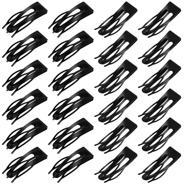 24 PCS Double Grip Hair Clips for Women, Barrettes for Fine Hair Strong Hair Clips for Thick Hairs Cute Metal Snap Hair Clips Hair Accessories