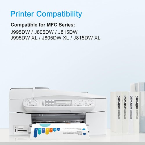 LC3033 XXL Ink Cartridges Replacement Compatible for Brother LC3033 XXL LC3033XXL Super High-Yield to Use with MFC-J995DW MFC-J805DW MFC-J815DW MFC-J995DW XL MFC-J805DW XL MFC-J815DW (4 Pack)