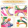 Beavorty 12pcs Pearl Hair Tie Colorful Hair Ties Elastic Ponytail Holders Ponytail Hair Ring Ball Hair Rope Ponytail Holder for Thin Hair Scrunchy Hair Bands Acrylic Headgear Girl Simple
