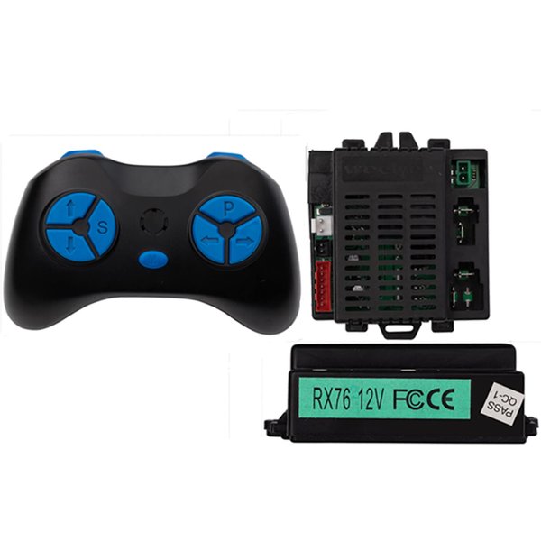 2.4G Bluetooth Remote Control and RX76 12V FCCE Control Box, Motherboard Receiver Kit for Children Electric Ride On Car Replacement Parts
