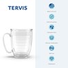 Tervis Made in USA Double Walled Dainty Floral Mother's Day Insulated Tumbler Cup Keeps Drinks Cold & Hot, 16oz Mug, Grandma