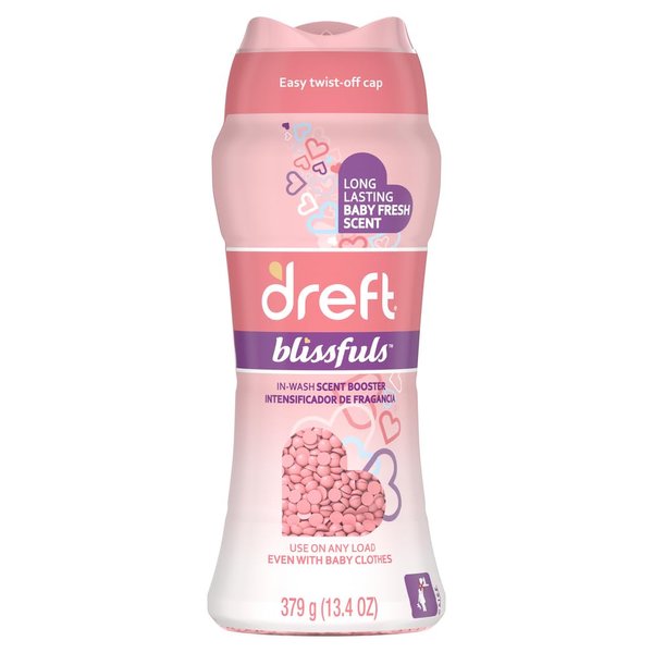 Dreft Blissfuls In-Wash Scent Booster Beads, Baby Fresh, 13.4 oz