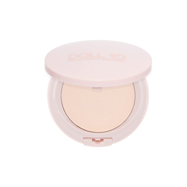 Doll 10 T.C.E. Super Coverage Serum Powder Foundation - Lightweight Buildable Full Coverage Hydrating Anti-Aging Face Makeup (Fair)