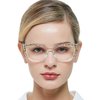 OCCI CHIARI Reading Glasses 1.50 Womens Trendy Cateye Readers 1.0 1.25 1.5 1.75 2.0 2.25 2.5 2.75 3.0 3.5 4.0 5.0 6.0 (Transparent, 1.5)