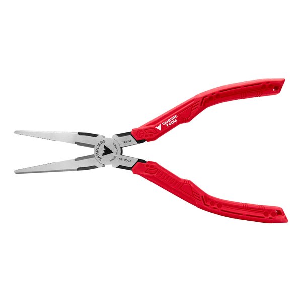 VAMPLIERS 7.5" Screw Extractor Long Nose Pliers with Wire Cutter. High Carbon Steel Needle Nose Pliers. Made in Japan. Stripped Screw Removal Tool for Removing Damaged Fasteners in Confined Spaces.