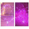 LED Bobo balloons10 PACKS,20 Inches with String Lights Helium Style Glow Bubble Balloons for Christmas Wedding Birthday Valentines Day Halloween Party Decorations (Pink)