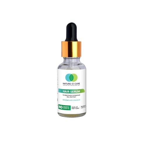 NATURE-O-CARE Hair Serum for Hydration and Nutrition to Dry, Dull Hair - Protects, Replenishes, and Enhances Shine, 30 ml
