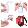 Duufin 40 Pieces Hand Sanitizer Holder Empty Travel Bottle Set Including 20 Pieces Hand Sanitizer Keychain Holders and 20 Pieces Reusable Flip Cap Travel Bottles for Hand Sanitizer, White