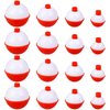 16Pcs Fishing Bobbers, 4 Size Snap Hard ABS Fishing Float Red and White Fishing Bobbers for Fishing Buoy Tackle Accessories 2.5/3/3.5/4cm
