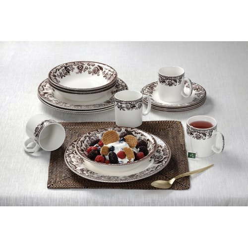 Spode Delamere Bread and Butter Plate, Set of 4, 6.5” | Perfect for Thanksgiving and Other Special Occasions | Made in England from Fine Earthenware | Microwave and Dishwasher Safe