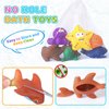 Color Changing No Hole Bath Toys for Kids Toddlers, Color Change Ocean Animal Toys with Drying Bag (6 Pack), Baby Bath Toys Water Toys Floating Fish Toys, Ocean Toys for Bathtub Pool Christmas