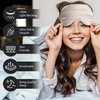 BOKOR Nature Silk Sleep Eye Mask - FSA/HSA Eligible Sleeping Mask, Dark Circles and Puffiness, Improve Sleep, Light Blocking Eye Cover, Ideal Birthday Gift with Gift Package - Champagne