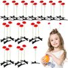 30pcs Mushroom Hair Clips, Sprout Hairpins Funny Barrettes Cute Hair Claw Plant Hair Accessories for Kids Girls Women Gift Party
