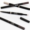 GA-DE Velveteen Brown Builder Duet, 22 - Long-Wear Eyebrow Pencil Dark Brown - Double-Ended Eyebrow Tint and Eyebrow Filler - Paraben Free - 0.02 oz