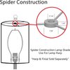 Aspen Creative 31254A Contemporary Drum (Cylinder) Shaped Spider Construction Lamp Shade in Beige 8" wide (8" x 8" x 11")