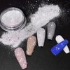 Laza 1.5g/0.05oz Diamond Nail Glitter Reflective Glitter Rhinestones Diamond Dust Pixie Crystals for Nails Holographic Nail Powder Glitter Decorations for Nail Art Tips Manicure - Sparkle White