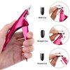 3 Pieces False Nail Clipper Acrylic Nail Tips Cutter Rustproof Stainless Steel Nails Clipper Kit Nail Trimmer Manicure Tool for Artificial Gel Acrylic Nail (Rose Red, Purple, Black)