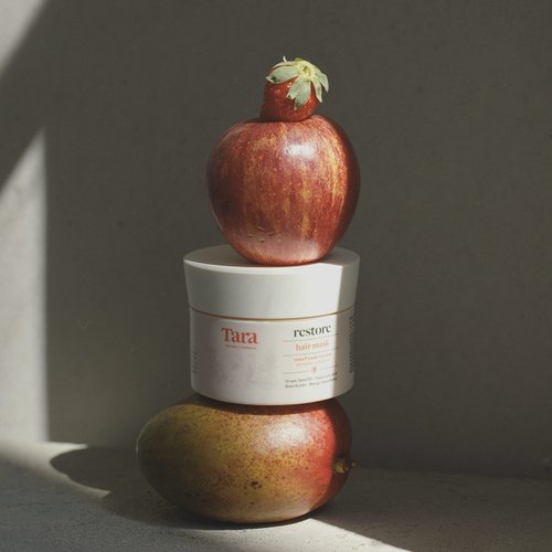 Tara Restore Hair Mask. Cruelty-Free: Repair, Reconstruct and Hydrate with Hyaluronic Acid and Plant-Based Butters. Free from Parabens, Sulfates and Mineral Oils (6.8 Fl Oz)