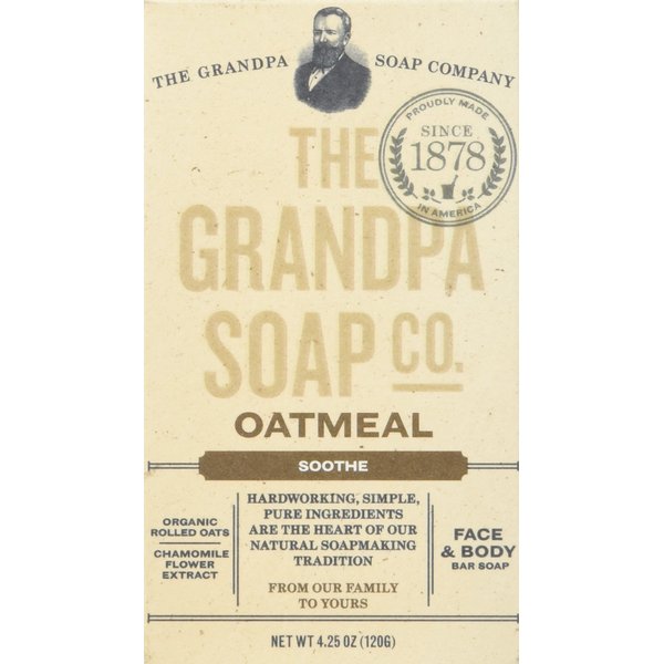 Grandpa's Soap Bar Oatmeal, Soothe, 4.25 Oz