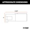CURT 58080 Trailer-Side 6-Pin Round Wiring Harness Plug