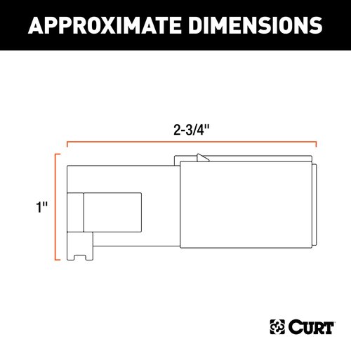 CURT 58080 Trailer-Side 6-Pin Round Wiring Harness Plug