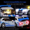 LED Lighting Kit for Lego Speed Champions 2 Fast 2 Furious Nissan Skyline GT-R (R34),Creative Light for Lego 76917 Race Car Toy, A Idea Gift for Kids or Fans (Lights Only, No Lego Models)