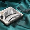 5 Pieces Hair Combs for Women Accessories Metal Bridal Hair Comb 20 Teeth Wedding Veil Comb Decorative for Women Girls Fine Hair(Black)