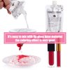 PARAMISS Lip Gloss Pigment Powder Natural Lip Dye 5 Colors x 10G and White Metallic Shimmer Pearl Glitter Pigment Powder for Lip Gloss Lipstick Eyeshadow Cosmetic Grade Lip Gloss Color Pigment