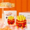 Food Building Blocks Set Toys Mini Building Blocks Fast Food Building Bricks Toy Micro Block Building Set Gift for Kids and Adults-234 PCS(French Fries)