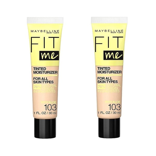Maybelline New York Pack of 2 Fit Me Tinted Moisturizer, 103