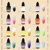 FAVAI Airbrush Gel Nail Polish 12 Colors Air Gel Set Spring Summer Collection for Baby Boomer Nail Art Design Stickers French Manicures Stencils Paint 10ml/0.33 Fl oz Long Lasting Without Dilution