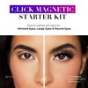 Lilly Lashes Click Magnetic Starter Kit - Magnetic Eyelashes and Eyelash Glue - False Eyelashes with Magnetic Liquid Eyeliner - Natural, Self Adhesive Eyelashes for Wispy Lashes - Lash Extension Kit