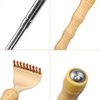 HEYSONG Bamboo Back Scratcher for Easy to Reach Itch Point Self-Therapeutic Telescoping Office Daily Body Scratcher IF0007