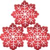 HADCKJA Red Snow Balloons Christmas Balloons Snow Foil Balloons for Christmas-Themed Party Birthday Party Supplies Decorations Party Decorations Balloons Party Sets-3pcs