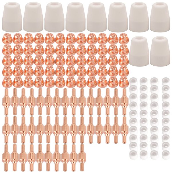KERUE 150pcs PT-31 Air Plasma Cutting Nozzle Electrode Consumables Fit CUT-40 CUT-50D CT-312…