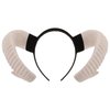 Homoyoyo Sheep Horn Headband Cosplay Hair Accessories Costumes Hair Clips Cosplay Outfits Gothic Antelope Horn Headband Headdress for Party Performance Hair Hoop Flash Trumpet Big Horn Goat