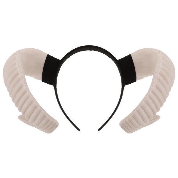 Homoyoyo Sheep Horn Headband Cosplay Hair Accessories Costumes Hair Clips Cosplay Outfits Gothic Antelope Horn Headband Headdress for Party Performance Hair Hoop Flash Trumpet Big Horn Goat