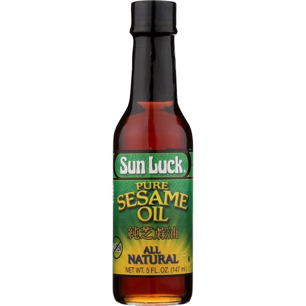 Sun Luck Oil, Sesame, 5-Ounce Glass (Pack of 3) by Sun Luck