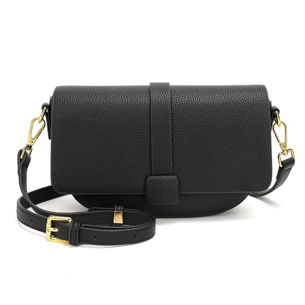 Crossbody Bags for Women Shoulder Handbags Women's Cross Body Bag Purses Small Leather Purse Send Pendant (Black)